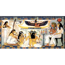 Kézimunka - Gobelin - 60x110cm - Egyiptomi életkép