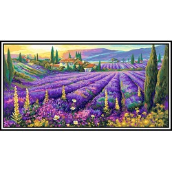 Kézimunka - Gobelin - 60x110cm - Provence-i tájkép