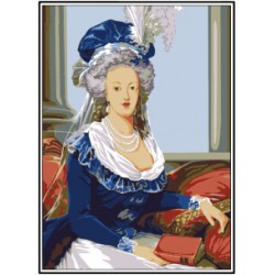 Kézimunka - Gobelin - 30x40cm - Marie Antoinette