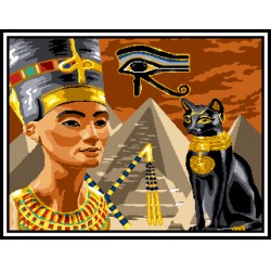 Kézimunka - Gobelin - 45x60cm - Egyiptom jelképei