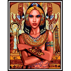 Kézimunka - Gobelin - 45x60cm - Egyiptom hercegnője