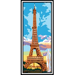 Kézimunka - Gobelin - 30x60cm - Eiffel-torony