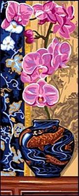 Kézimunka - Gobelin - 25x60cm - Orchidea