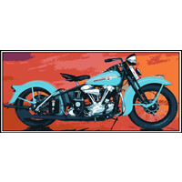 Kézimunka - Gobelin - 30x60cm - Harley Davidson motor